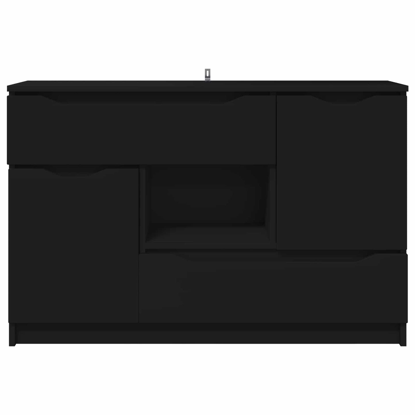 Sideboard Black 100 x 30 x 65.6 Engineered Wood