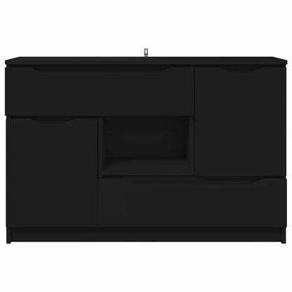Sideboard Black 100 x 30 x 65.6 Engineered Wood