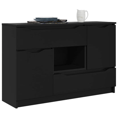 Sideboard Black 100 x 30 x 65.6 Engineered Wood