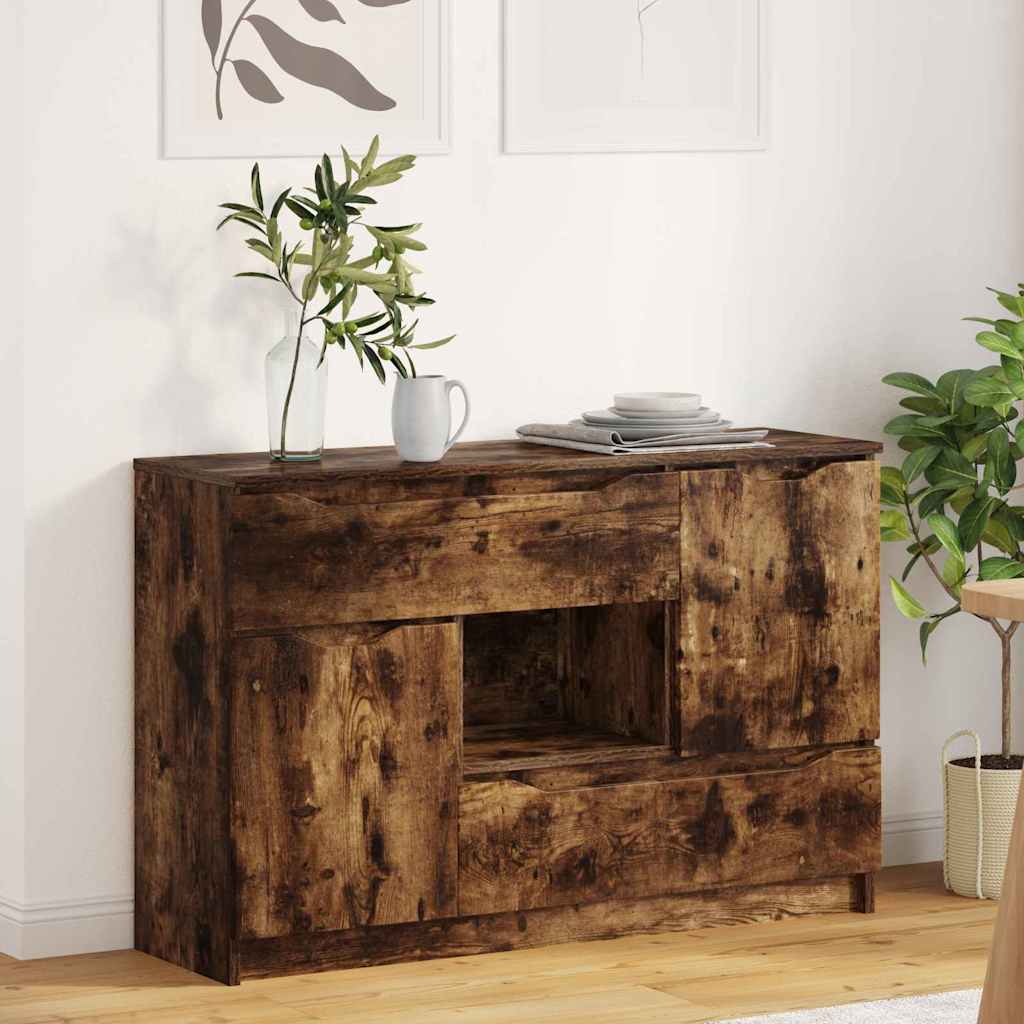 Sideboard Smoked Oak 100 x 30 x 65.6 Engineered Wood