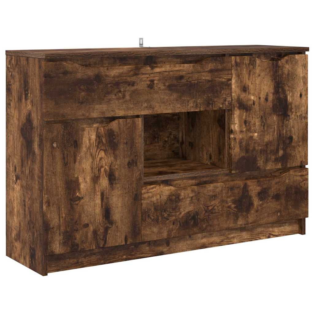 Sideboard Smoked Oak 100 x 30 x 65.6 Engineered Wood