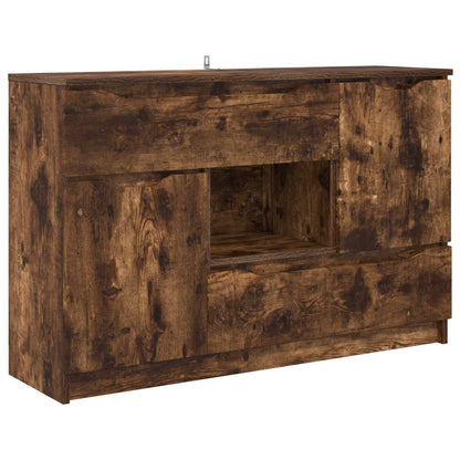 Sideboard Smoked Oak 100 x 30 x 65.6 Engineered Wood