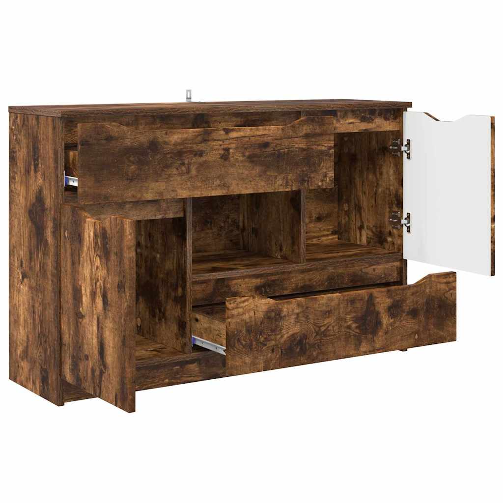 Sideboard Smoked Oak 100 x 30 x 65.6 Engineered Wood
