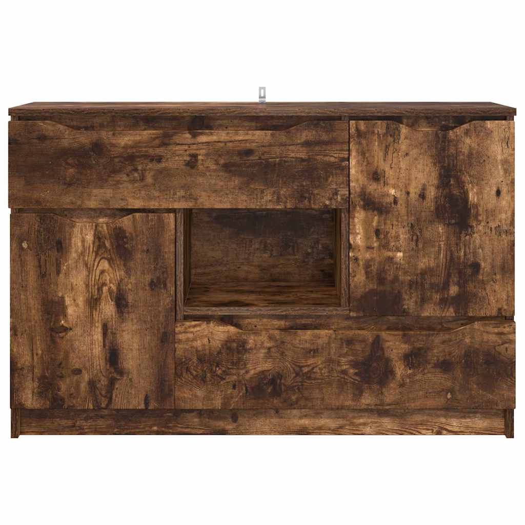 Sideboard Smoked Oak 100 x 30 x 65.6 Engineered Wood