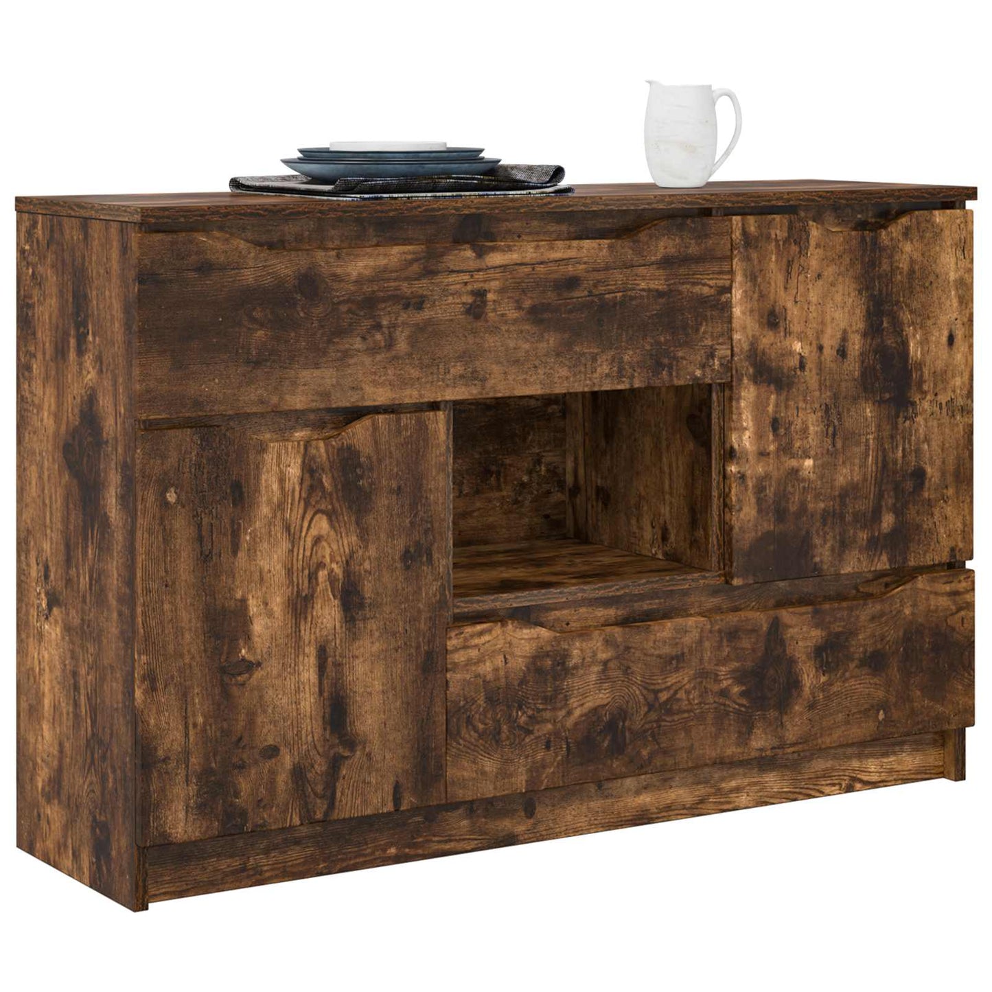 Sideboard Smoked Oak 100 x 30 x 65.6 Engineered Wood