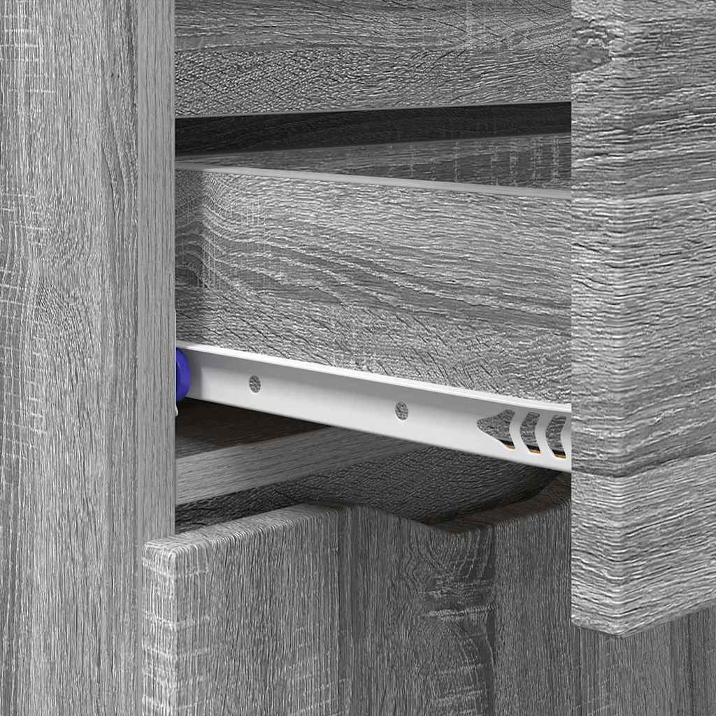 Sideboard Grey Sonoma 100 x 30 x 65.6 Engineered Wood