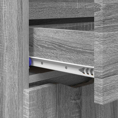 Sideboard Grey Sonoma 100 x 30 x 65.6 Engineered Wood