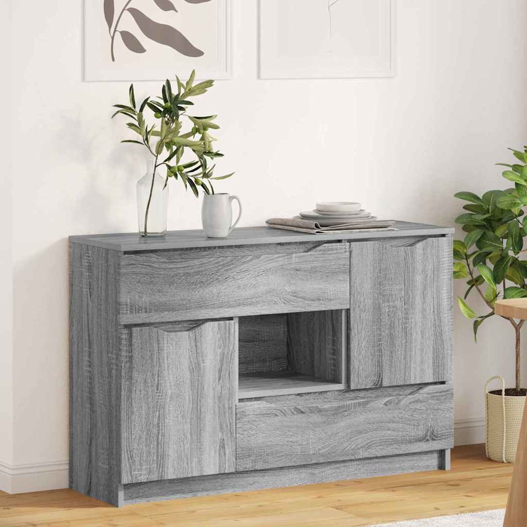 Sideboard Grey Sonoma 100 x 30 x 65.6 Engineered Wood