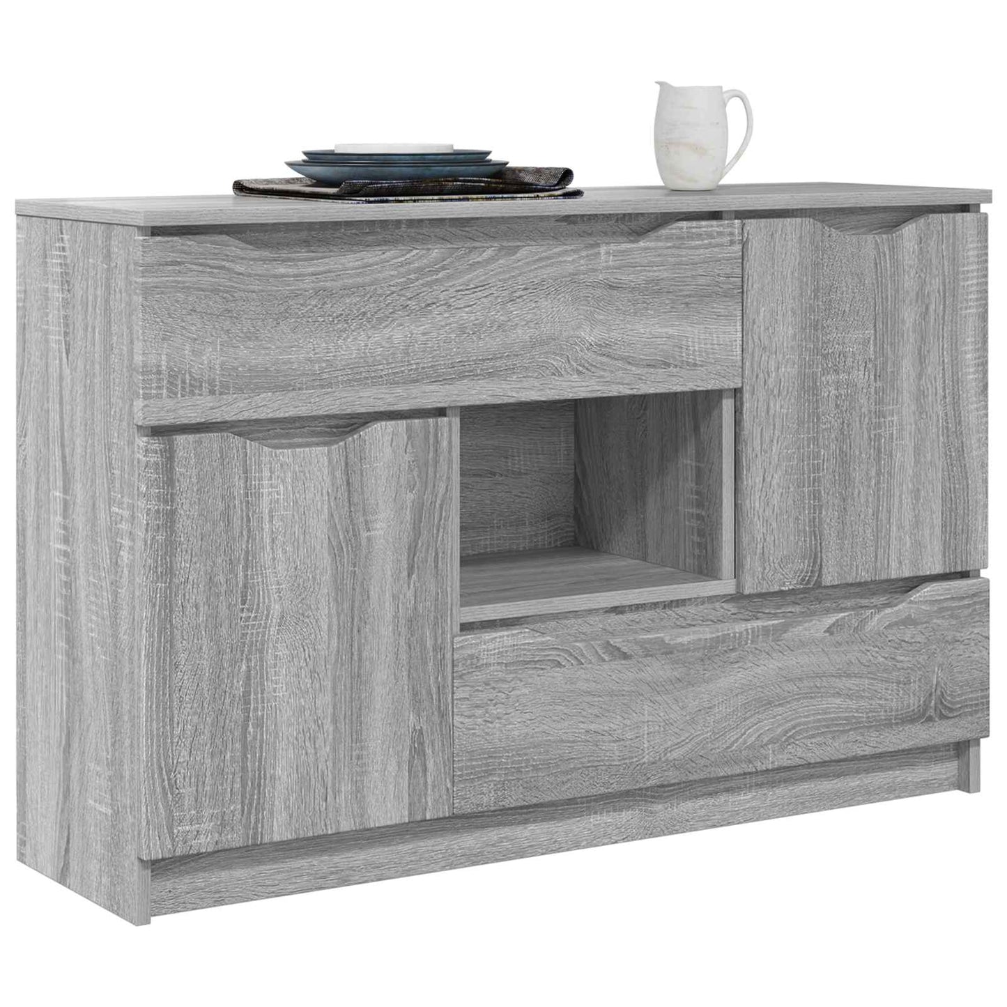 Sideboard Grey Sonoma 100 x 30 x 65.6 Engineered Wood