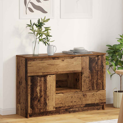 Sideboard with Drawer Old Wood 100 x 30 x 65.6 Engineered Wood