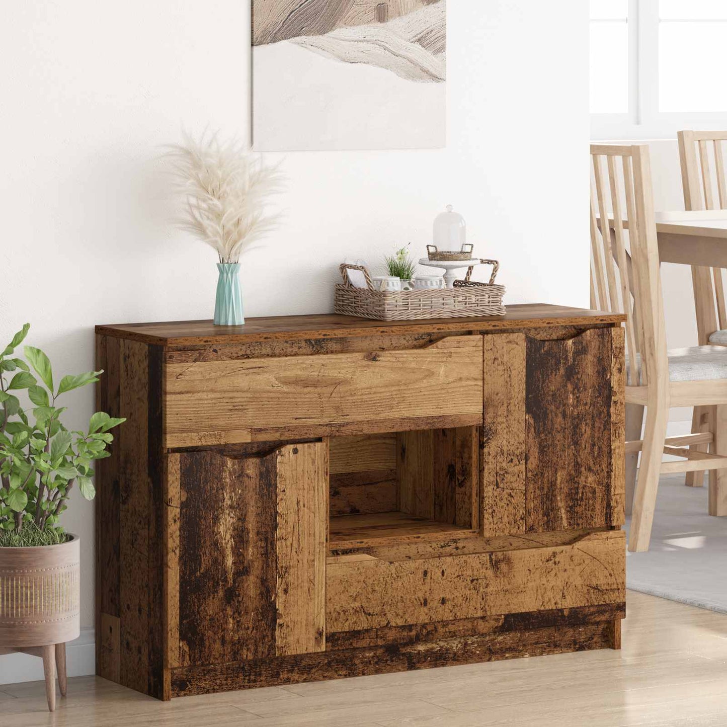 Sideboard Old Wood 100 x 30 x 65.6 Engineered Wood