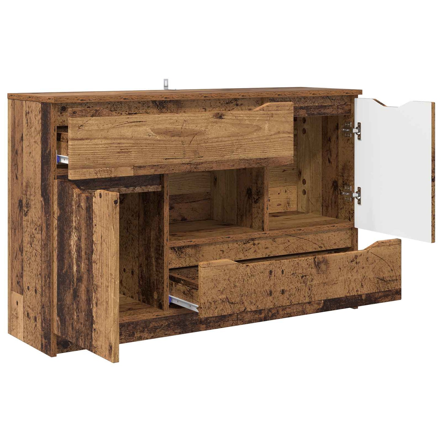 Sideboard with Drawer Old Wood 100 x 30 x 65.6 Engineered Wood