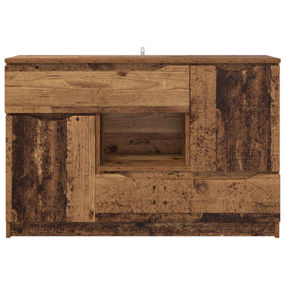 Sideboard with Drawer Old Wood 100 x 30 x 65.6 Engineered Wood