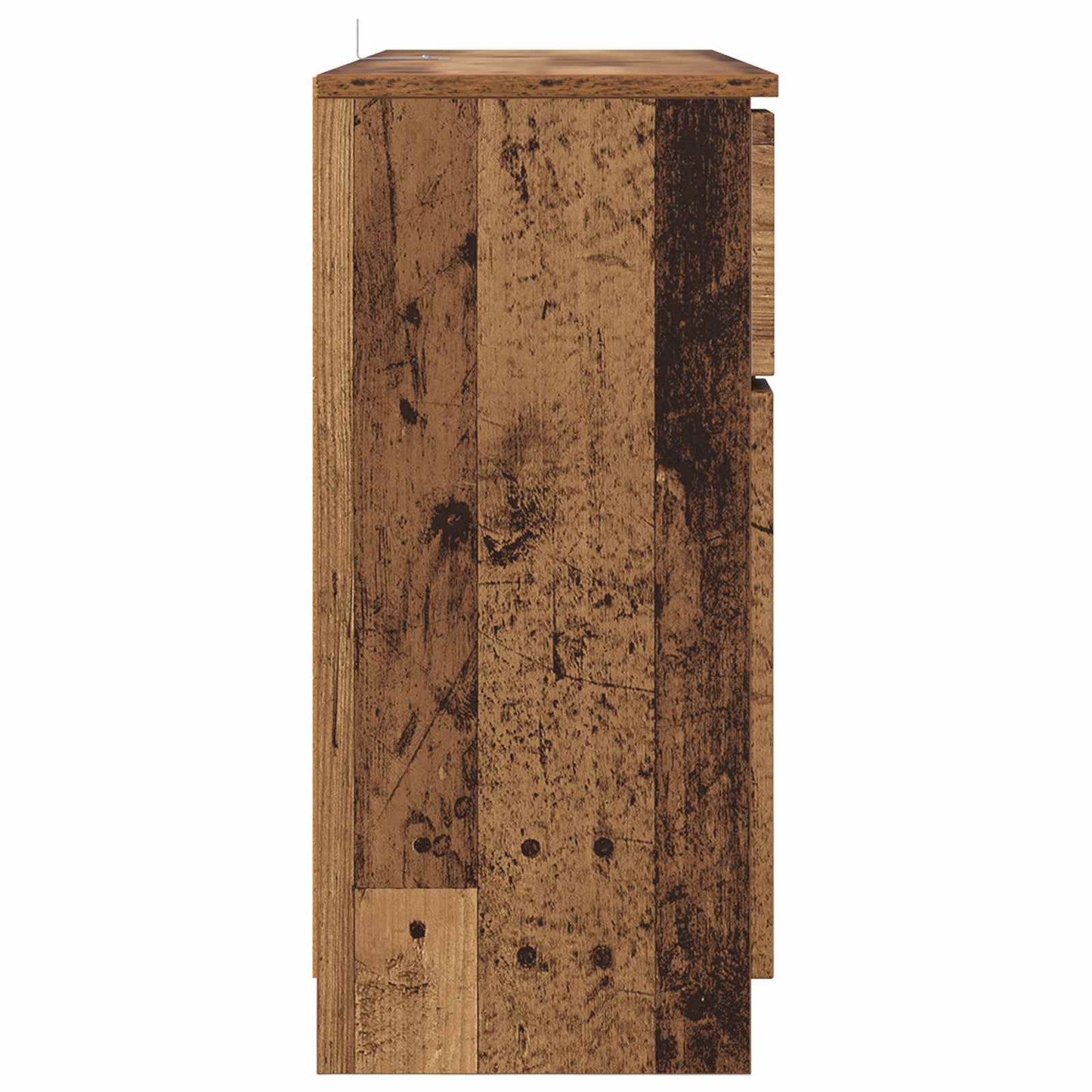Sideboard with Drawer Old Wood 100 x 30 x 65.6 Engineered Wood