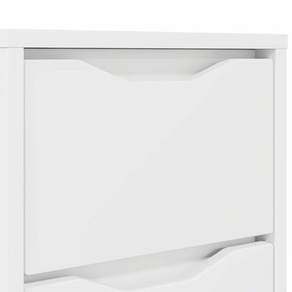 Bedside Table White 30.5 x 30 x 43 cm Engineered Wood
