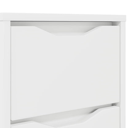Bedside Table White 30.5 x 30 x 43 cm Engineered Wood