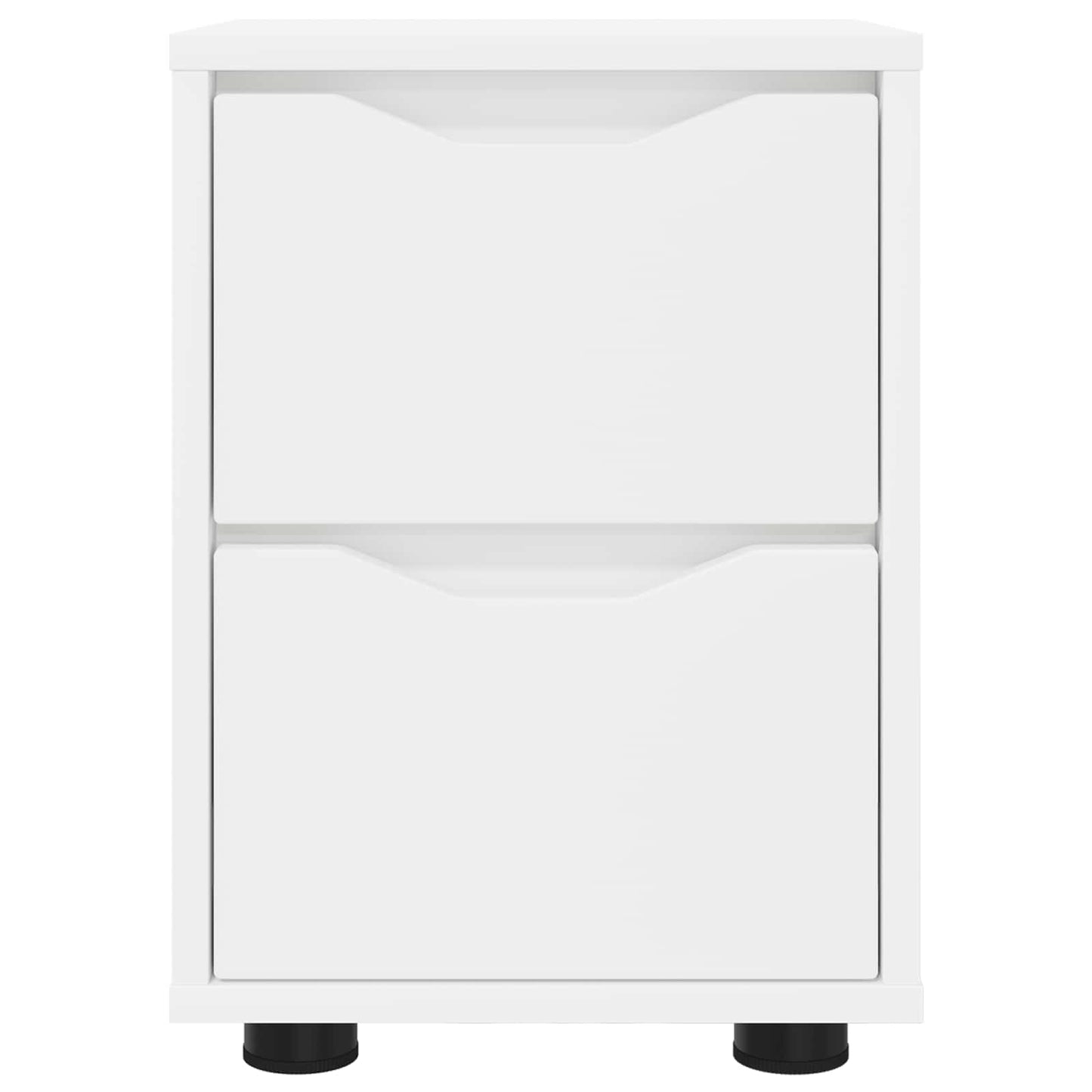 Bedside Table White 30.5 x 30 x 43 cm Engineered Wood