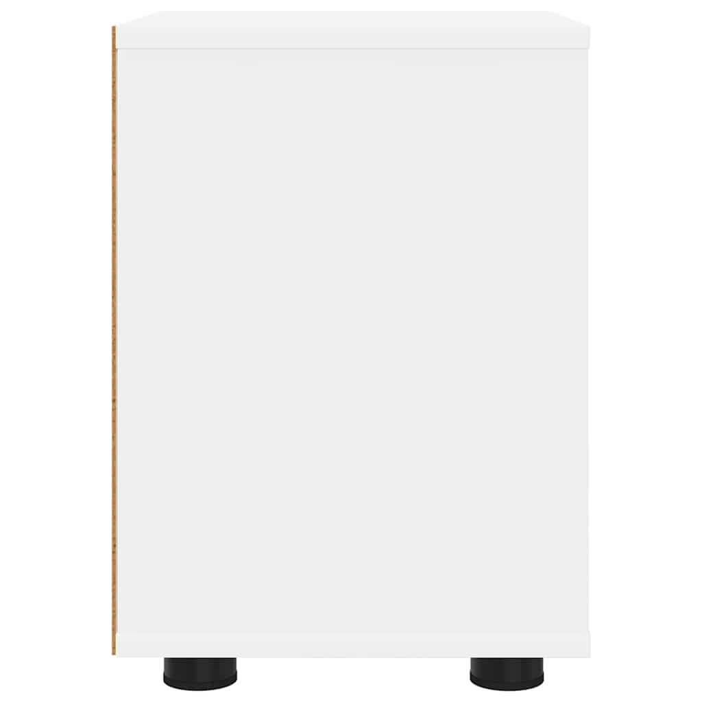 Bedside Table White 30.5 x 30 x 43 cm Engineered Wood