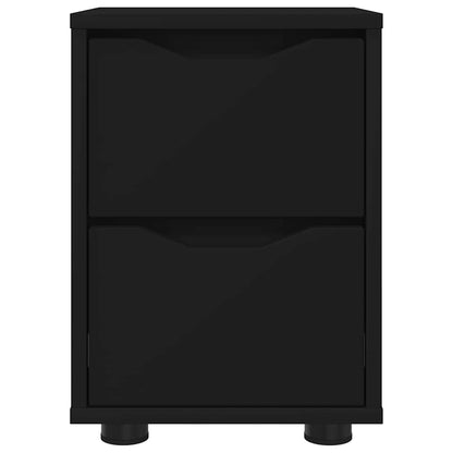 Bedside Table Black 30.5 x 30 x 43 cm Engineered Wood
