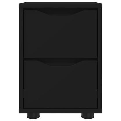Bedside Table Black 30.5 x 30 x 43 cm Engineered Wood