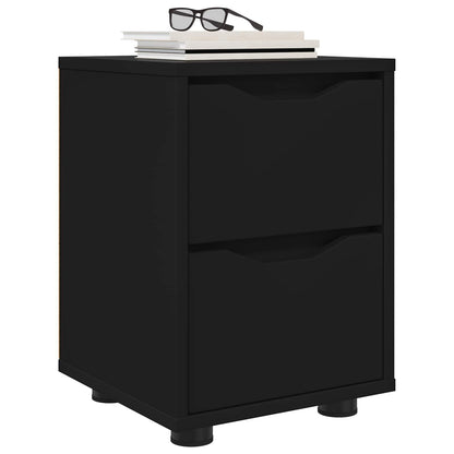 Bedside Tables 2 pcs Black 30.5 x 30 x 43 cm Engineered Wood