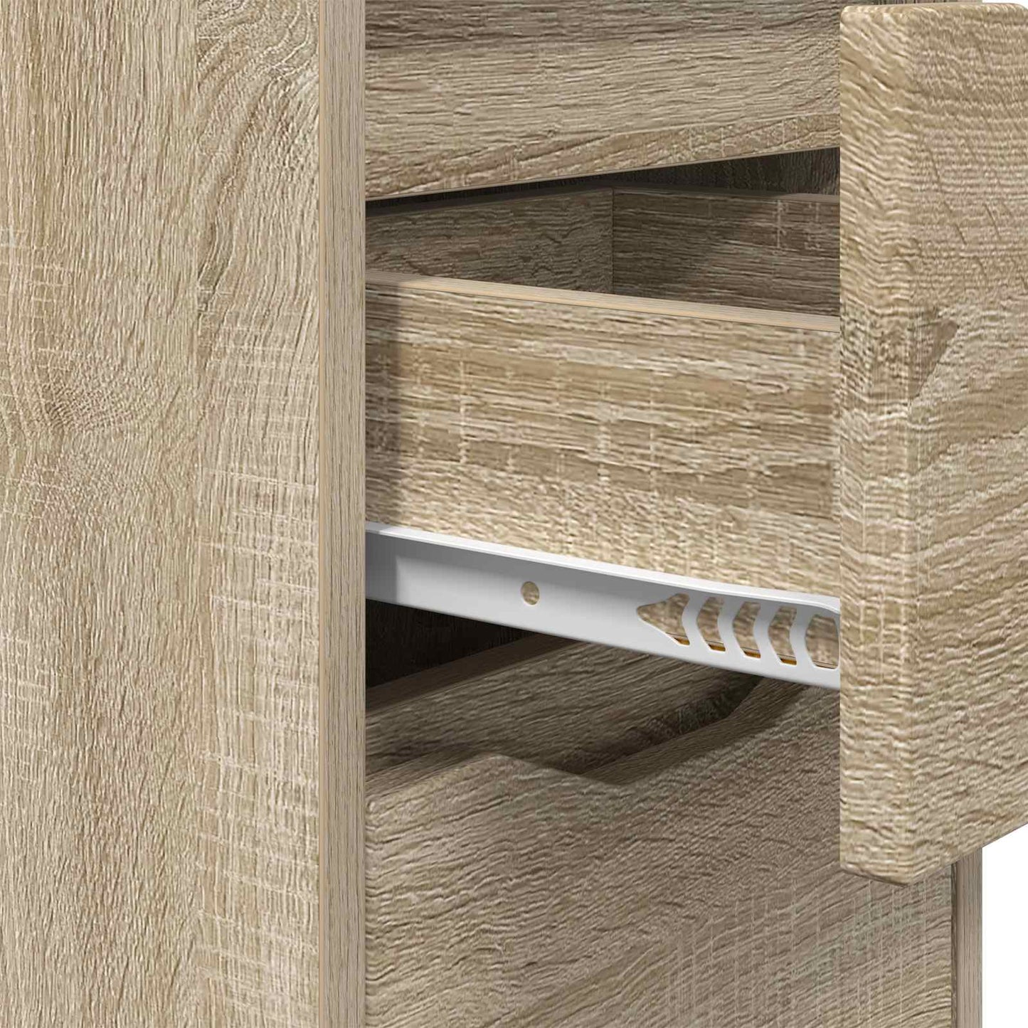 Bedside Table Sonoma Oak 30.5 x 30 x 43 cm Engineered Wood