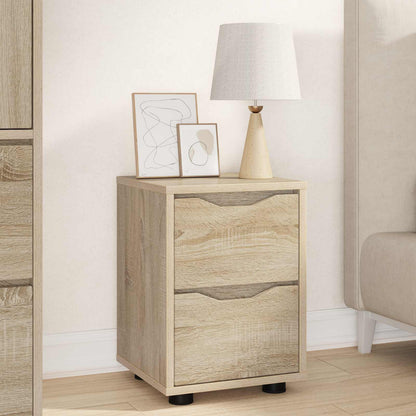 Bedside Table Sonoma Oak 30.5 x 30 x 43 cm Engineered Wood
