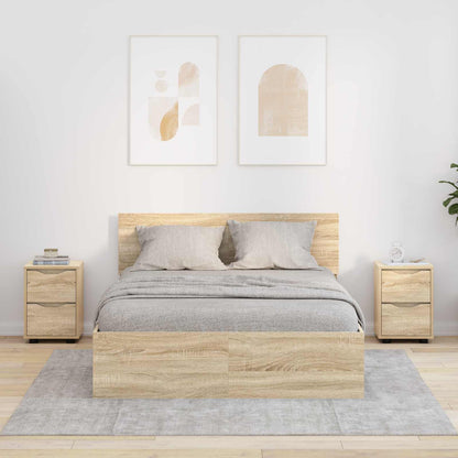 Bedside Tables with Drawer 2 pcs Sonoma Oak 30.5 x 30 x 43 cm