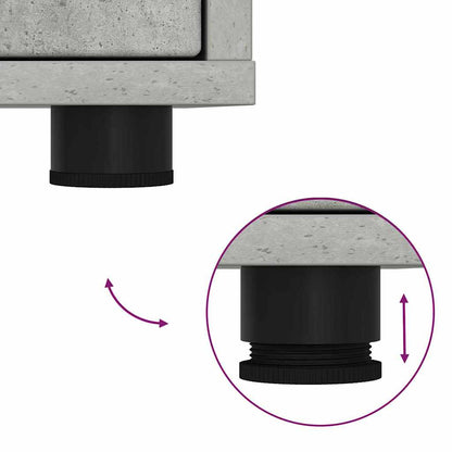 Bedside Tables 2 pcs Concrete Grey 30.5 x 30 x 43 cm