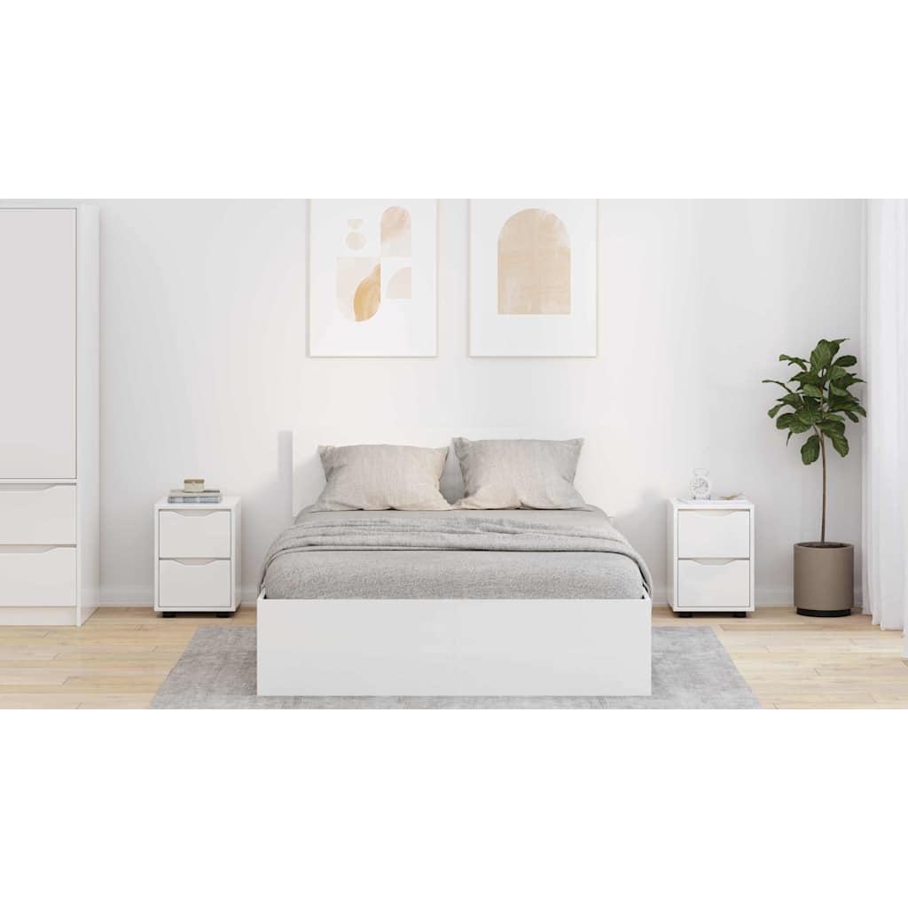Bedside Tables 2 pcs High Gloss White 30.5 x 30 x 43 cm