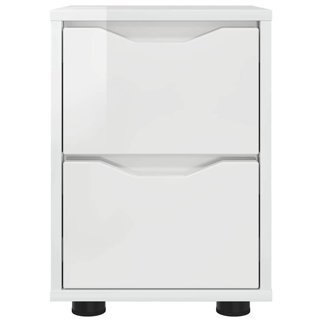 Bedside Tables 2 pcs High Gloss White 30.5 x 30 x 43 cm