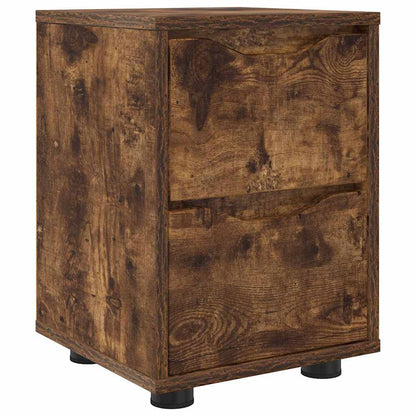 Bedside Table Smoked Oak 30.5 x 30 x 43 cm Engineered Wood