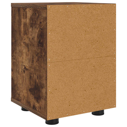 Bedside Table Smoked Oak 30.5 x 30 x 43 cm Engineered Wood