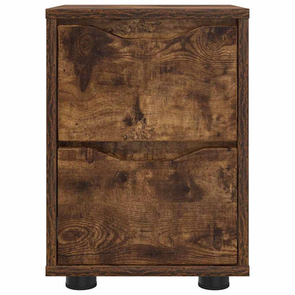 Bedside Table Smoked Oak 30.5 x 30 x 43 cm Engineered Wood