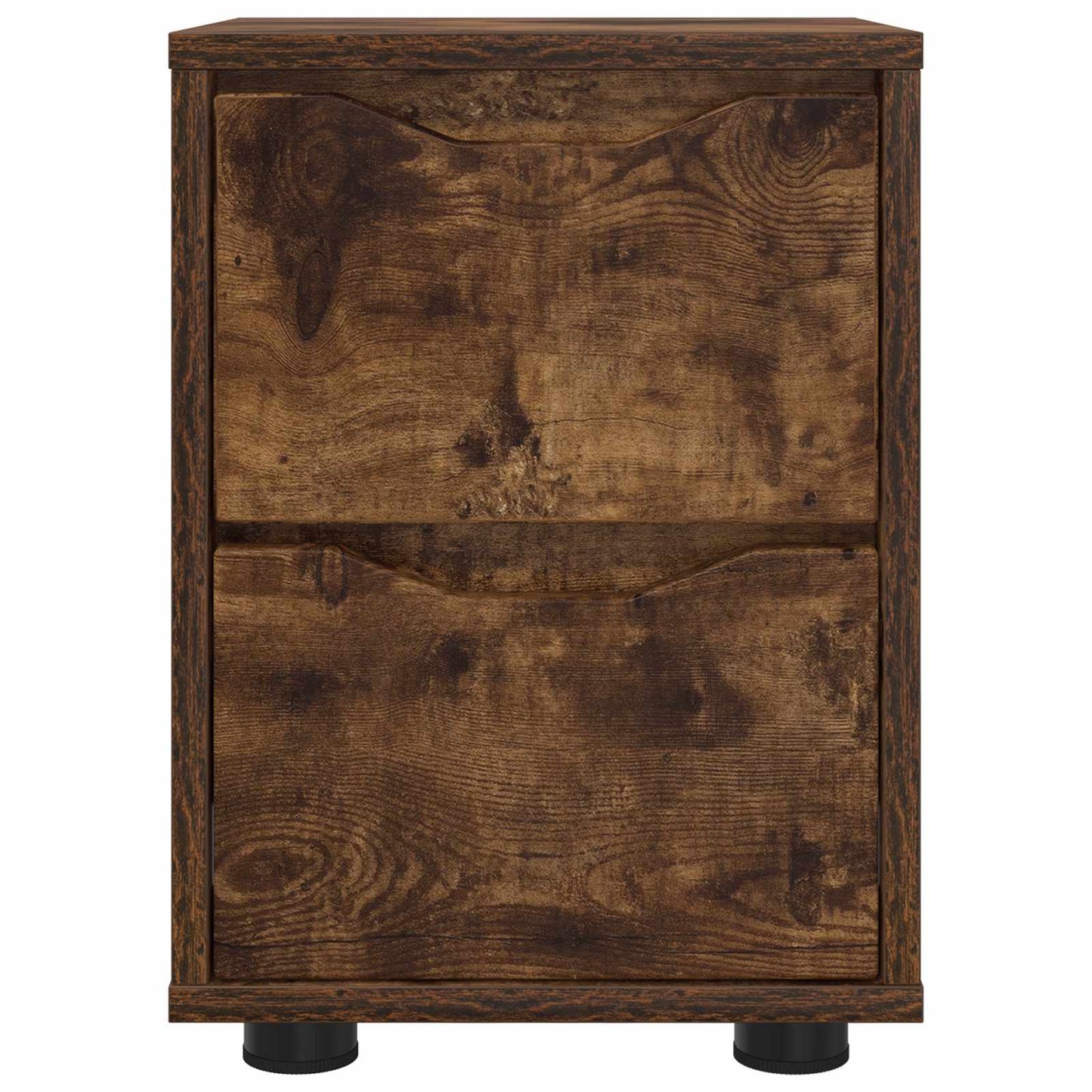 Bedside Table Smoked Oak 30.5 x 30 x 43 cm Engineered Wood