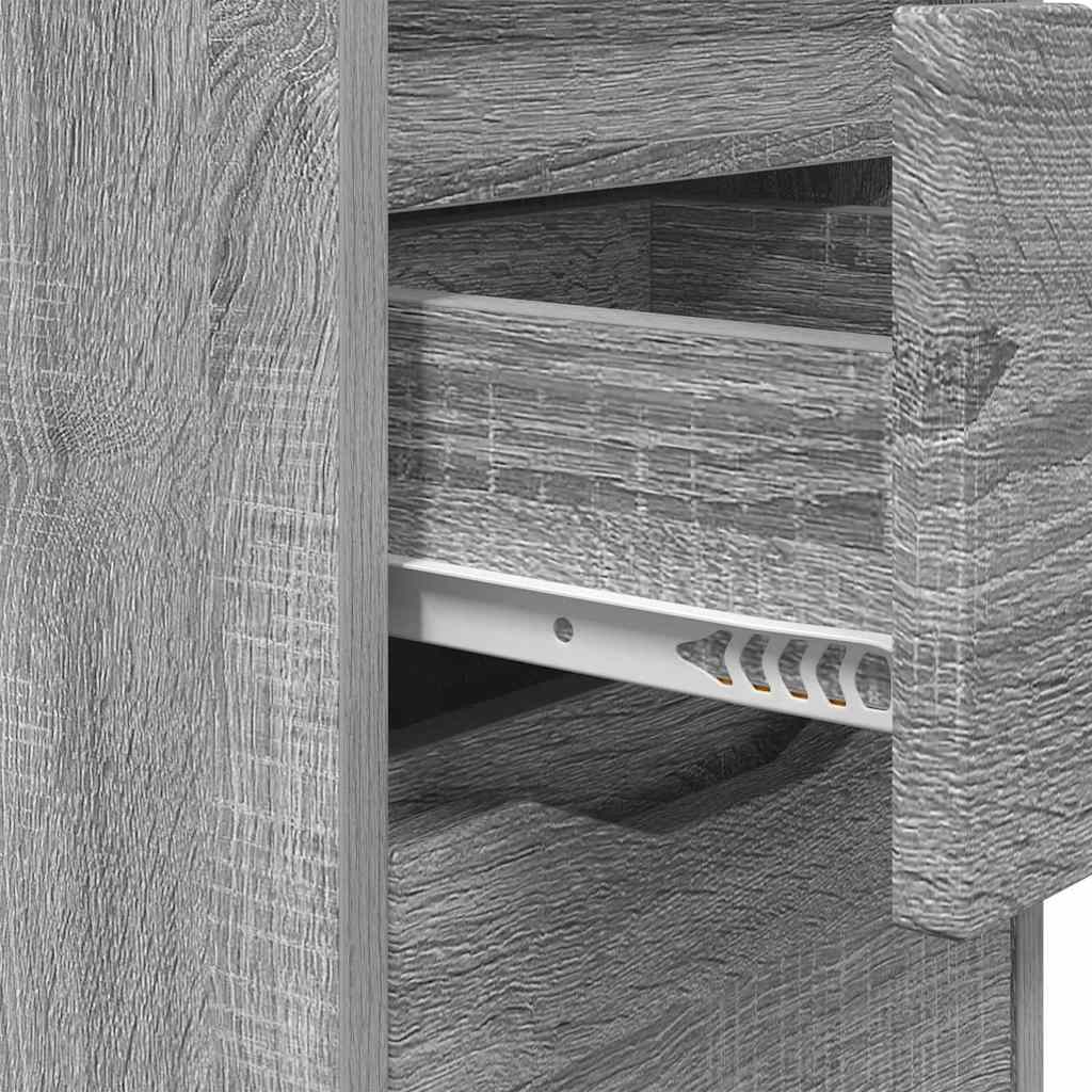 Bedside Tables with Drawer 2 pcs Grey Sonoma 30.5 x 30 x 43 cm