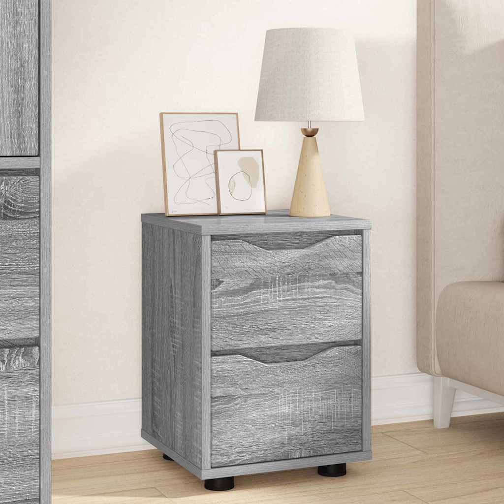 Bedside Tables with Drawer 2 pcs Grey Sonoma 30.5 x 30 x 43 cm