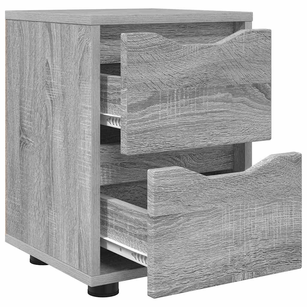 Bedside Tables with Drawer 2 pcs Grey Sonoma 30.5 x 30 x 43 cm
