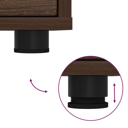 Bedside Tables with Drawer 2 pcs Brown Oak 30.5 x 30 x 43 cm