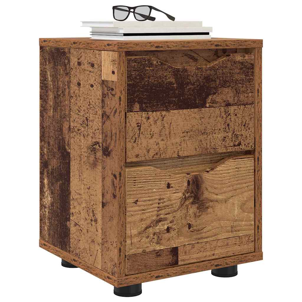 Bedside Tables 2 pcs Old Wood 30.5 x 30 x 43 cm Engineered Wood