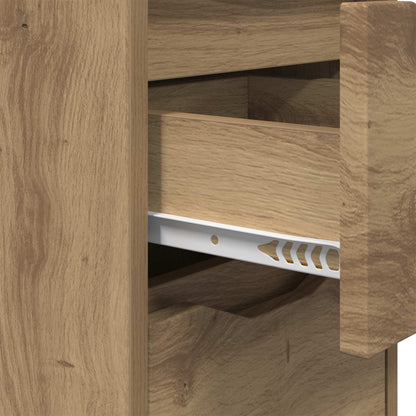 Bedside Table Artisan Oak 30.5 x 30 x 43 cm Engineered Wood