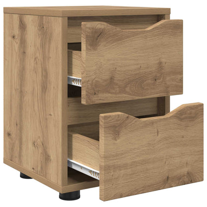 Bedside Tables with Drawer 2 pcs Artisan Oak 30.5 x 30 x 43 cm