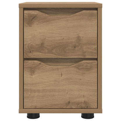 Bedside Tables with Drawer 2 pcs Artisan Oak 30.5 x 30 x 43 cm