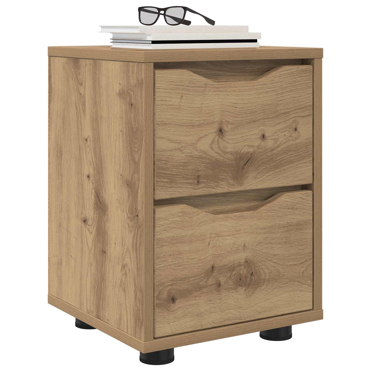 Bedside Tables with Drawer 2 pcs Artisan Oak 30.5 x 30 x 43 cm