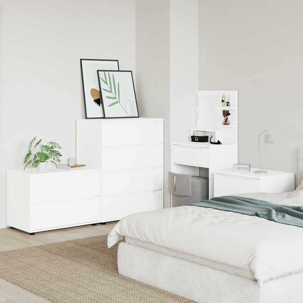 Storage Cabinet White 80 x 48 x 57 cm Engineered Wood