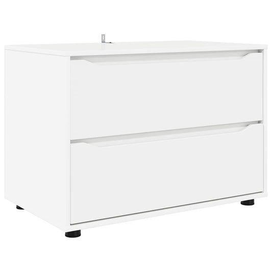 Storage Cabinet 80 x 48 x 57 cm Engineered Wood White