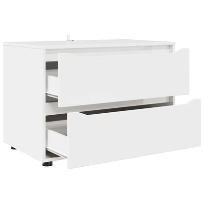 Storage Cabinet 80 x 48 x 57 cm Engineered Wood White