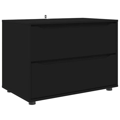 Storage Cabinet Black 80 x 48 x 57 cm Engineered Wood