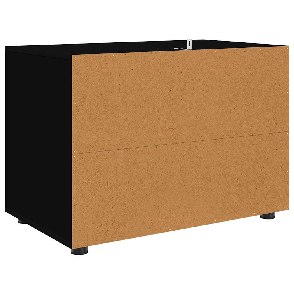 Storage Cabinet Black 80 x 48 x 57 cm Engineered Wood