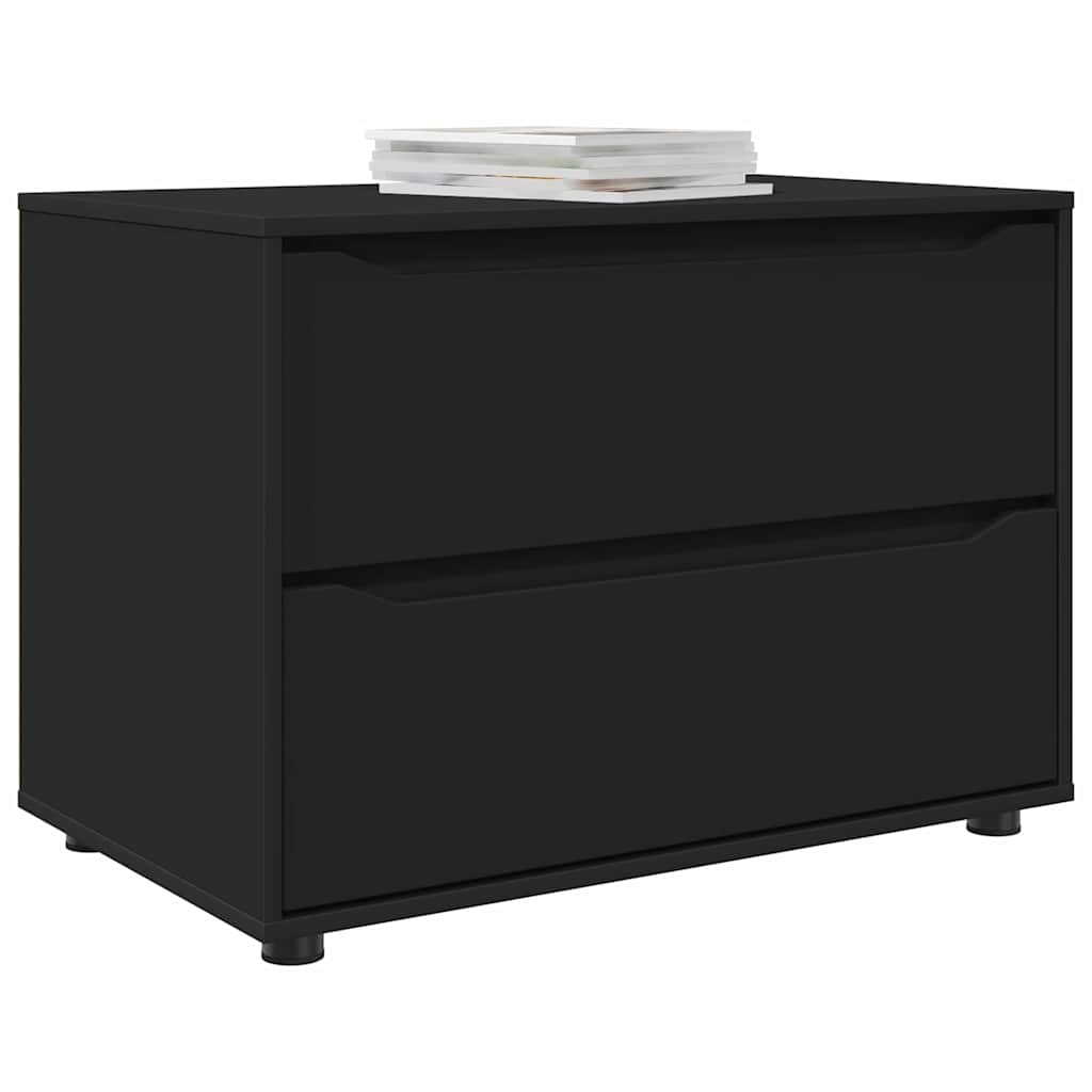 Storage Cabinet Black 80 x 48 x 57 cm Engineered Wood